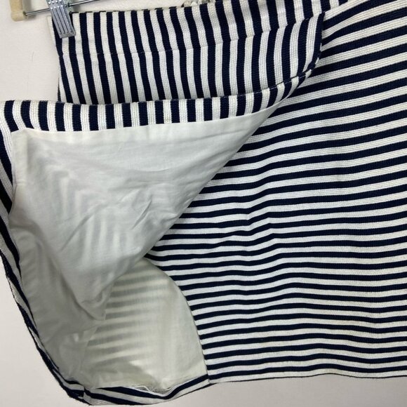 Whit Bamboo Asymmetric‎ Hem Skirt Striped Black Size Size 2 Mod Mini $298 USD - Picture 6 of 9